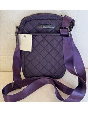 NWT CEE KLEIN Quilted Plum Crossbody Bag